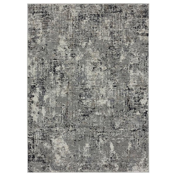 Manmade Eternity Mizar Charcoal Runner Rug, 2 ft. 7 in. x 7 ft. 4 in. MA2625654
